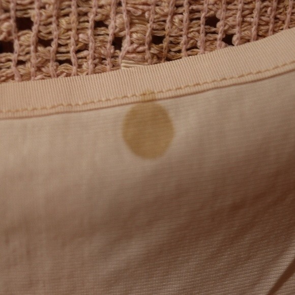 Vintage Lace Crochet Pink Lace Sleeveless Dress 12 - Picture 13 of 16